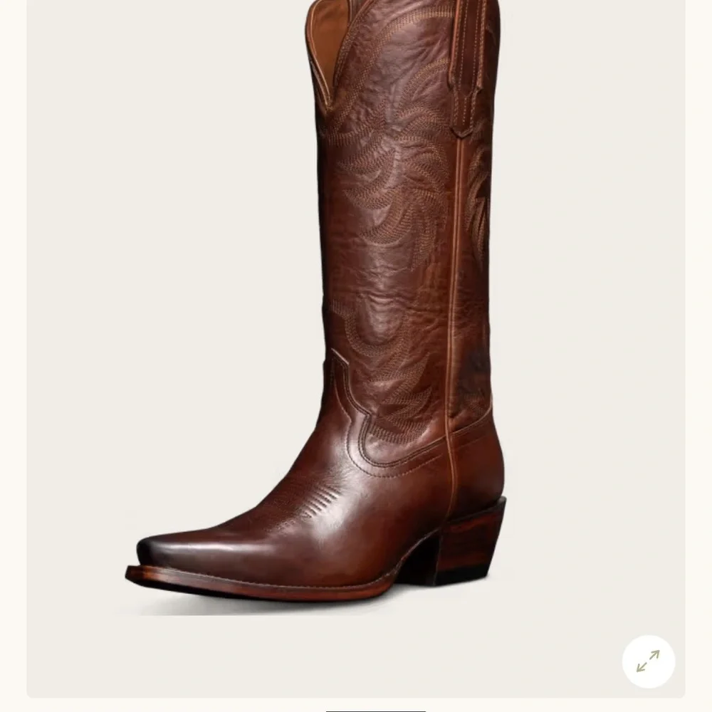 Tecovas Brown Heeled Boots Western Style - Picture 3 of 9